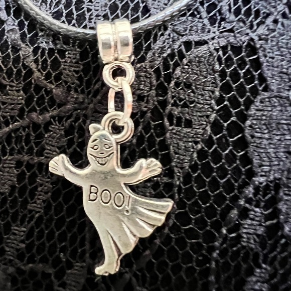 Paranormal Ghost Pendant Necklace with Angel Charm for the back of the neck - Picture 3 of 14